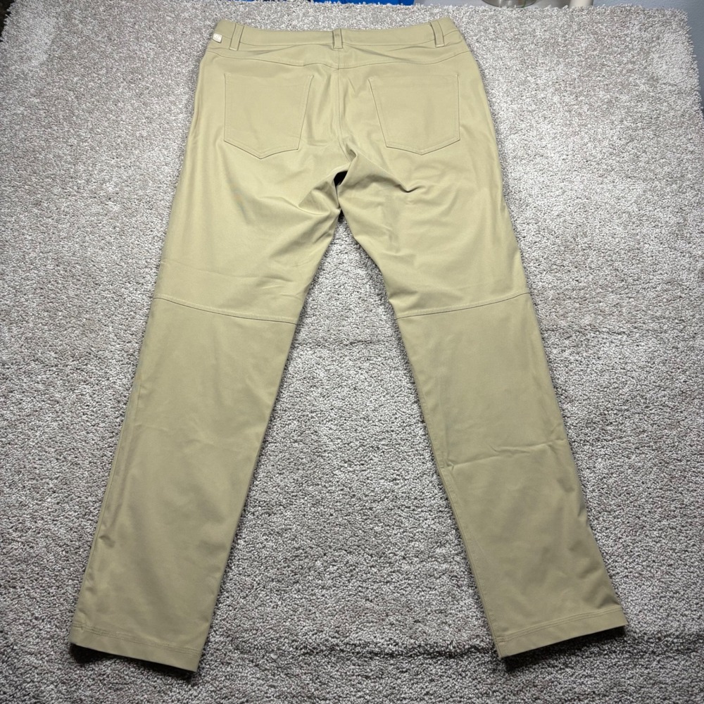 Lululemon ABC Pant Classic Warpstreme Khaki Tan 5-Pocket Mens 32 x 32
